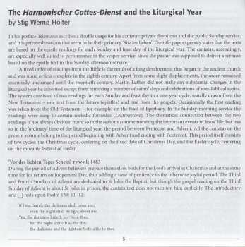 CD Georg Philipp Telemann: Harmonischer Gottes-Dienst, Volume 4: The Cantatas For Middle Voice, Transverse Flute And Basso Continuo I