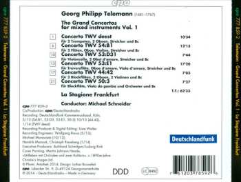 CD Georg Philipp Telemann: The Grand Concertos For Mixed Instruments Vol. 1