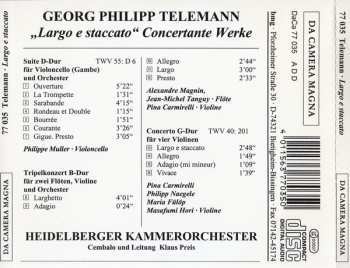CD Georg Philipp Telemann: "Largo E Staccato" Concertante Werke