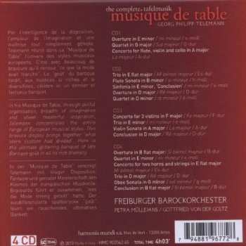 4CD/Doos Freiburger Barockorchester: Musique De Table - The Complete Tafelmusik