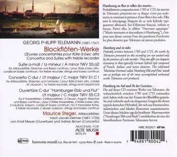 CD Georg Philipp Telemann: Suites & Concerto For Recorder & Orchestra