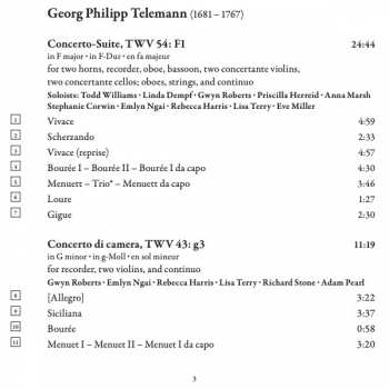 CD Georg Philipp Telemann: The Concerti-En-Suite