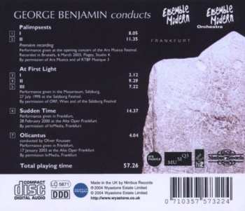 CD George Benjamin: Palimpsests