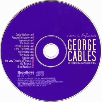 CD George Cables: Icons And Influences