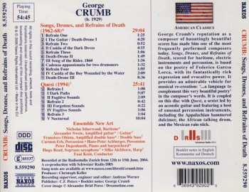 CD George Crumb: Songs, Drones, And Refrains Of Death