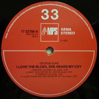 LP George Duke: I Love The Blues, She Heard My Cry