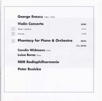 CD George Enescu: Violin Concerto ∙ Phantasy For Piano & Orchestra