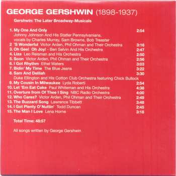 10CD/Doos George Gershwin: 1898-1937