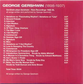 10CD/Doos George Gershwin: 1898-1937