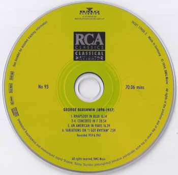 CD George Gershwin: Rhapsody In Blue & Other Orchestral Works