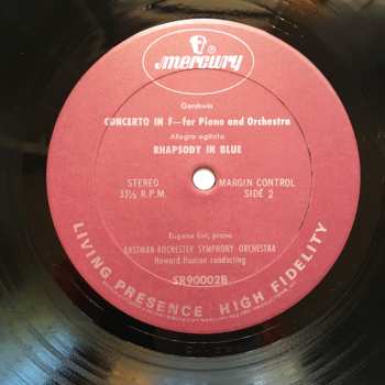 LP George Gershwin: Concerto In F · Rhapsody In Blue