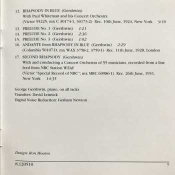 CD George Gershwin: Gershwin Plays Gershwin