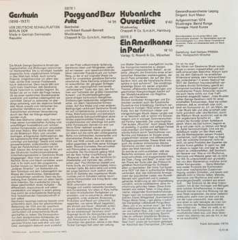 LP George Gershwin: Porgy And Bess Suite / Kubanische Ouvertüre / Ein Amerikaner In Paris