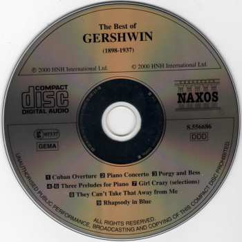 CD George Gershwin: The Best Of Gershwin