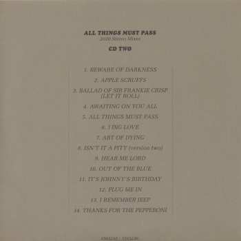 5CD/Doos/Blu-ray George Harrison: All Things Must Pass (50th Anniversary) DLX