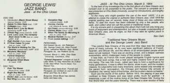 2CD George Lewis' Ragtime Band: Jass At The Ohio Union 1954