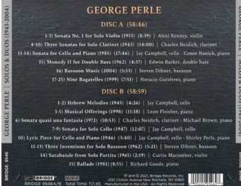 2CD George Perle: Solos And Duos