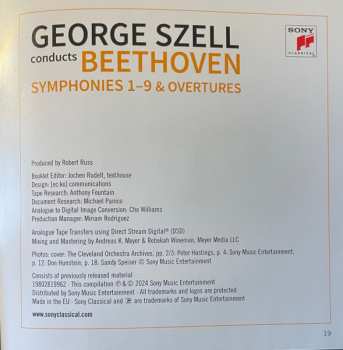 7CD/Doos Ludwig van Beethoven: Symphonies 1-9 & Overtures (The Remastered Stereo Recordings)