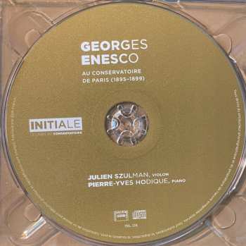 CD George Enescu: Au Conservatoire De Paris (1895-1899)