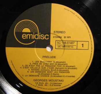 2LP Georges Moustaki: Prelude