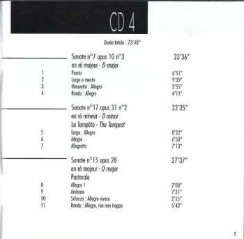 10CD/Doos Ludwig van Beethoven: Integrale Des Sonates Pour Piano & Variations Diabelli = Complete Piano Sonatas & Diabelli Variations