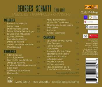 CD Georges Schmitt: Lieder: Melodies · Romances · Chansons