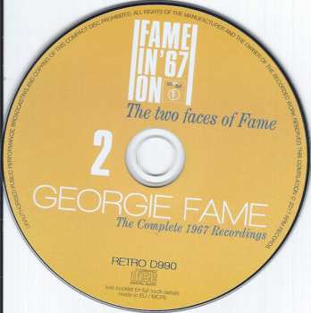 2CD Georgie Fame: The Two Faces of Fame (The Complete 1967 Recordings) DLX