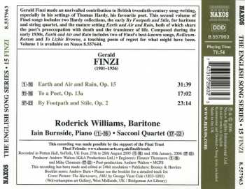 CD Roderick Williams: Earth And Air And Rain • By Footpath And Stile • To A Poet