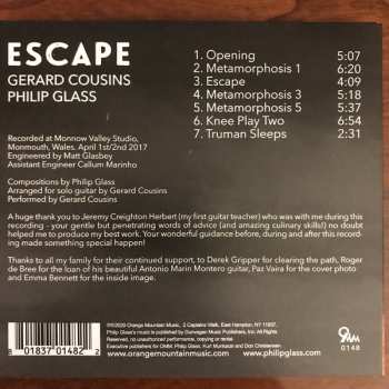 CD Philip Glass: Escape