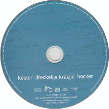 CD Gerd Köster: Dreckelije Krätzje Hocker