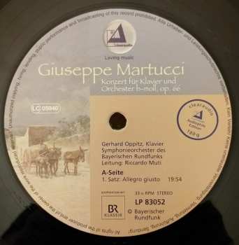 LP Gerhard Oppitz:  Giuseppe Martucci Konzert Für Klavier Und Orchester B-Moll, Op. 66