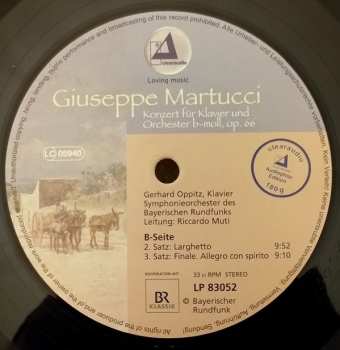 LP Gerhard Oppitz:  Giuseppe Martucci Konzert Für Klavier Und Orchester B-Moll, Op. 66