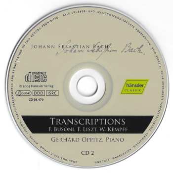 2CD Johann Sebastian Bach: Transcriptions & Variations