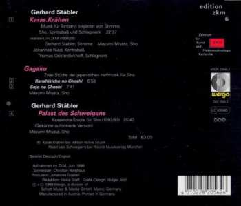 CD Mayumi Miyata: Karas.Krähen / Palast Des Schweigens / Mayumi Miyata Spielt Gagaku