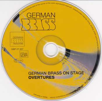 CD German Brass: German Brass On Stage - Overtures