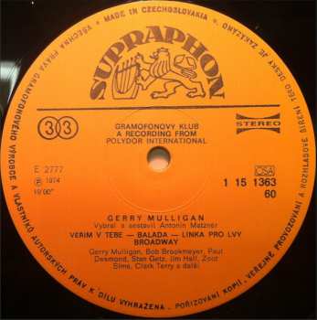 LP Gerry Mulligan: Felicitas