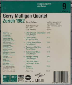 CD Gerry Mulligan Quartet: Zürich 1962