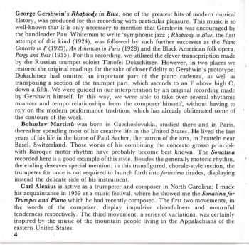 CD Bohuslav Martinů: Music By Gershwin, Martinů, Alexius, Hindemith, Cellier, Werner & Weiner