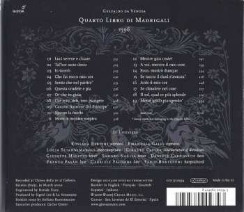 CD Carlo Gesualdo: Quarto Libro Di Madrigali 1596