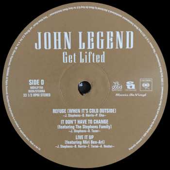 2LP John Legend: Get Lifted