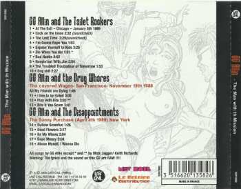 CD GG Allin: The Man With The Mission (Live 1988 1989)