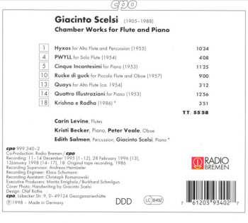 CD Giacinto Scelsi: Chamber Works For Flute And Piano