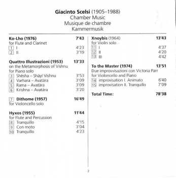 CD Giacinto Scelsi: Chamber Music