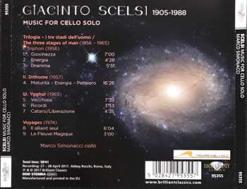 CD Giacinto Scelsi: Music For Cello Solo
