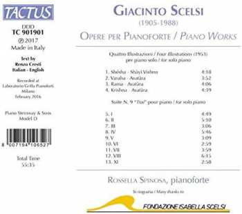 CD Giacinto Scelsi: Opere Per Pianoforte