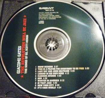 CD Giacomo Gates: The Revolution Will Be Jazz - The Songs Of Gil Scott-Heron