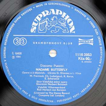 3LP/Doos Giacomo Puccini: Madame Butterfly