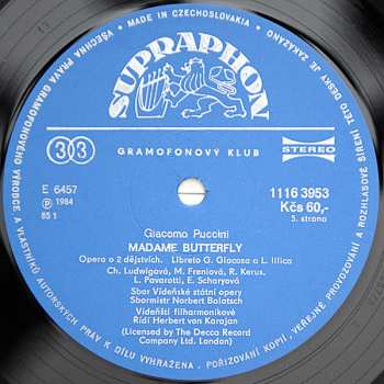3LP/Doos Giacomo Puccini: Madame Butterfly