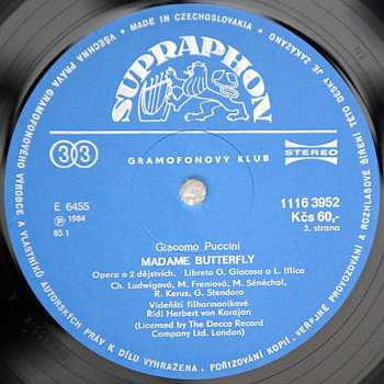 3LP/Doos Giacomo Puccini: Madame Butterfly