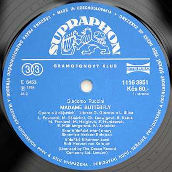 3LP/Doos Giacomo Puccini: Madame Butterfly